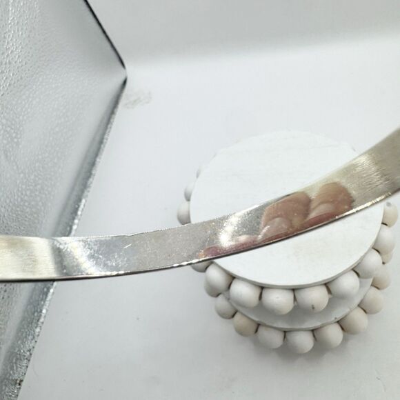 Vera Bradley Women's Silver Tone Black Enamel Narrow Bangle Bracelet - Picture 5 of 9